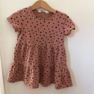 H&M Pink polka dot dress